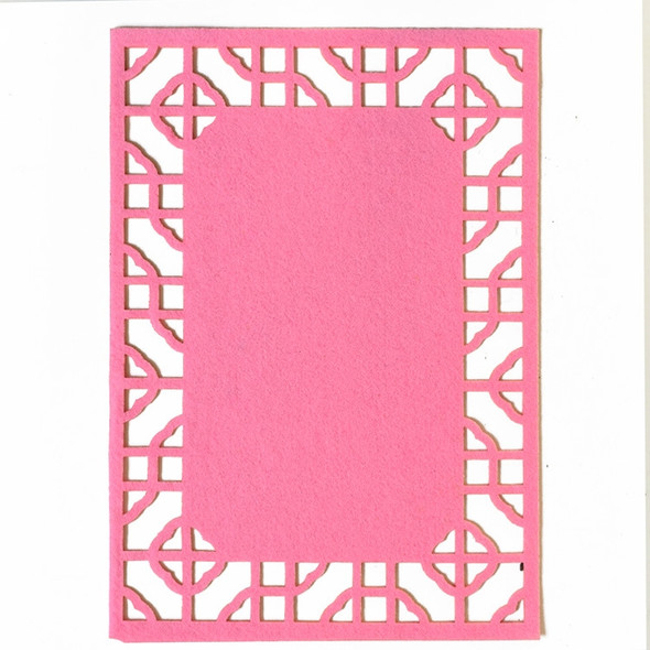School Stereo Colorful Thick Non-woven Background Pad Decoration Materials, Size: 40x28cm (Pink)