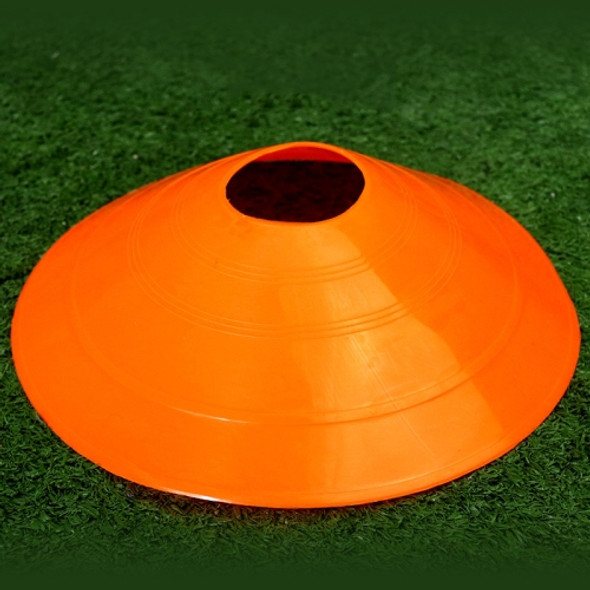 10 PCS Football Training Sign Disc Sign Cone Obstacle Football Training Equipment(Orange)