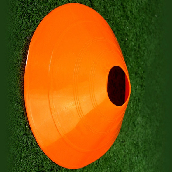 10 PCS Football Training Sign Disc Sign Cone Obstacle Football Training Equipment(Orange)