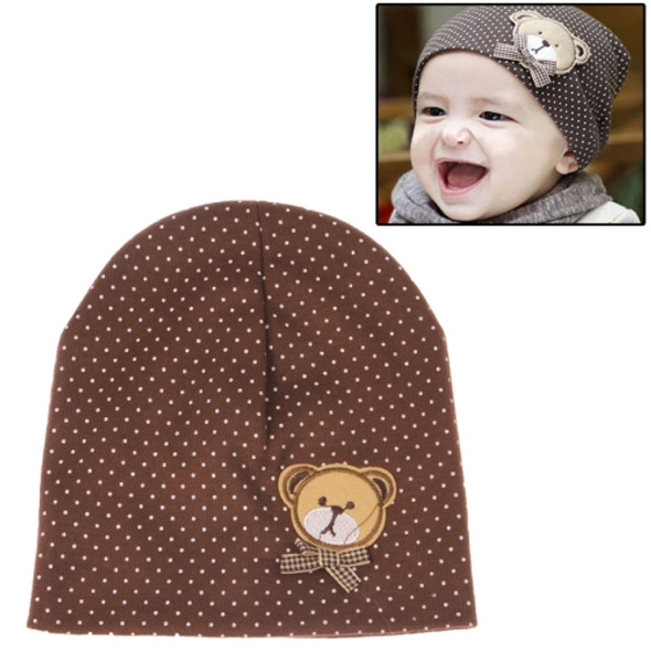 Cute Bear Style Soft Cotton Baby Hat(Coffee)