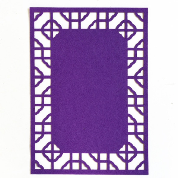 School Stereo Colorful Thick Non-woven Background Pad Decoration Materials, Size: 40x28cm (Purple)