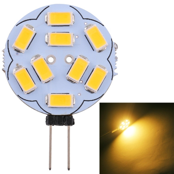 G4 9 LEDs SMD 5730 180LM 2800-3200K Stepless Dimming Energy Saving Light Pin Base Lamp Bulb, DC 12V (Warm White)
