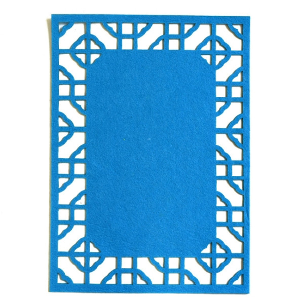 School Stereo Colorful Thick Non-woven Background Pad Decoration Materials, Size: 40x28cm (Blue)