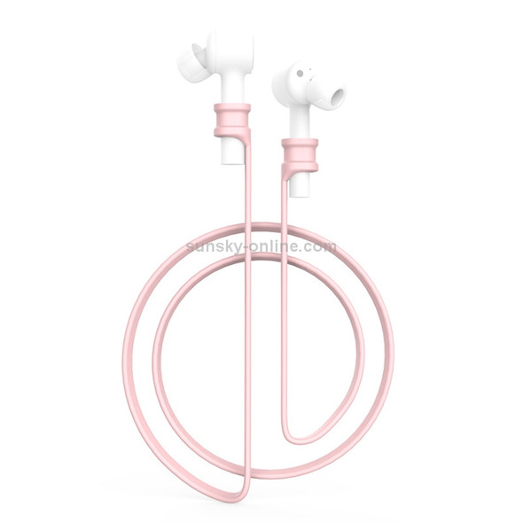 For Xiaomi Air Earphone Silicone Lanyard Anti-lost Rope(Pink)