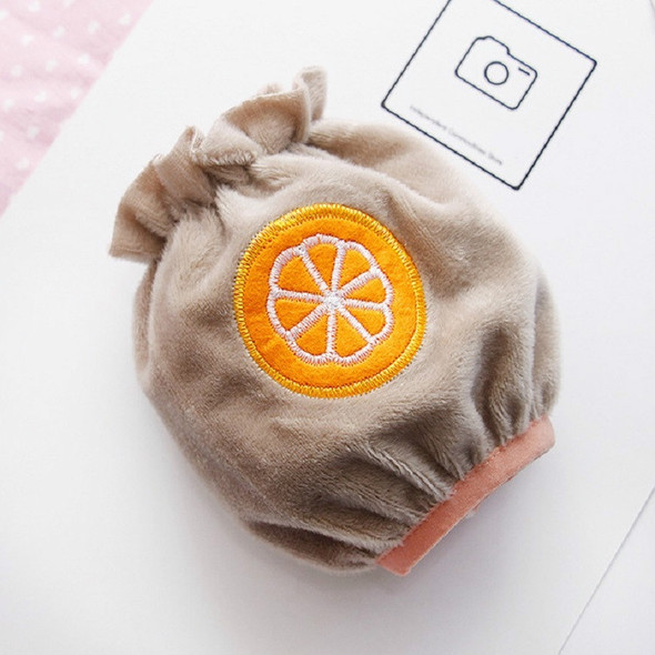 Children Autumn and Winter Short Cartoon Fruit Pattern Anti-fouling Cuffs Protective Sleeves, Size:One Size(Orange)