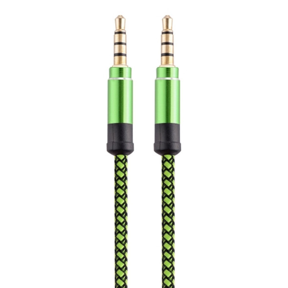 3.5mm Male To Male Car Stereo Gold-Plated Jack AUX Audio Cable For 3.5mm AUX Standard Digital Devices, Length: 3m(Green)