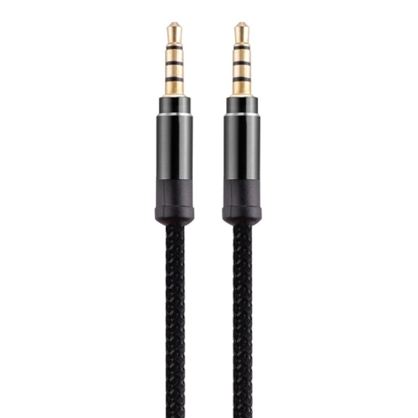 3.5mm Male To Male Car Stereo Gold-Plated Jack AUX Audio Cable For 3.5mm AUX Standard Digital Devices, Length: 1.5m(Black)