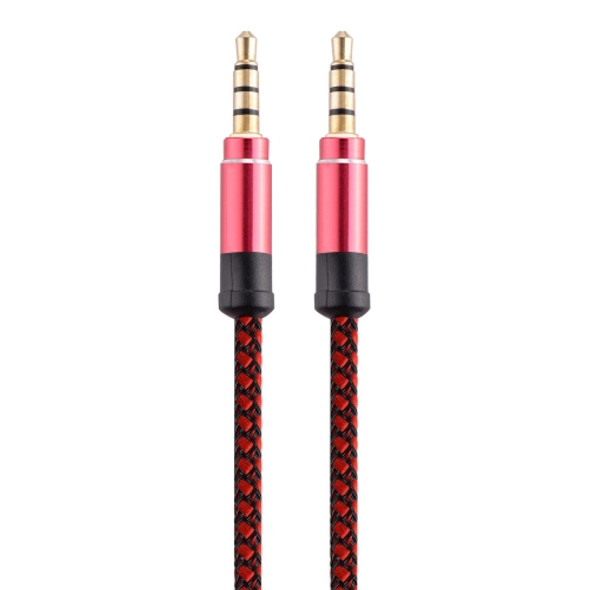 3.5mm Male To Male Car Stereo Gold-Plated Jack AUX Audio Cable For 3.5mm AUX Standard Digital Devices, Length: 1.5m(Red)
