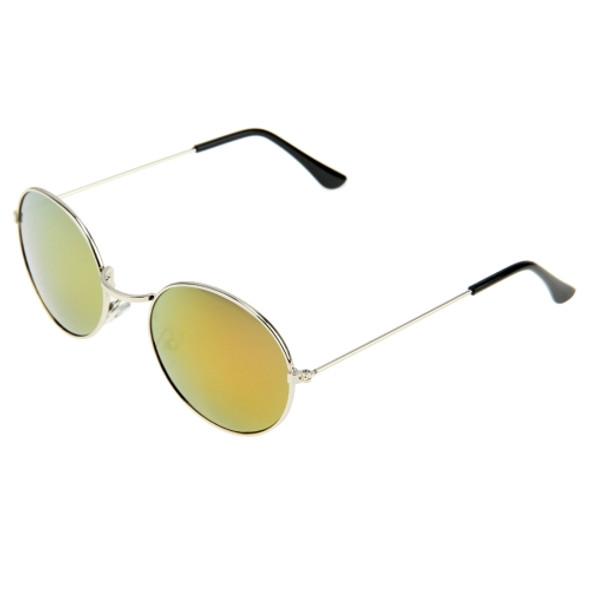 Oval Retro UV400 UV Protection Metal Frame AC Lens Sunglasses
