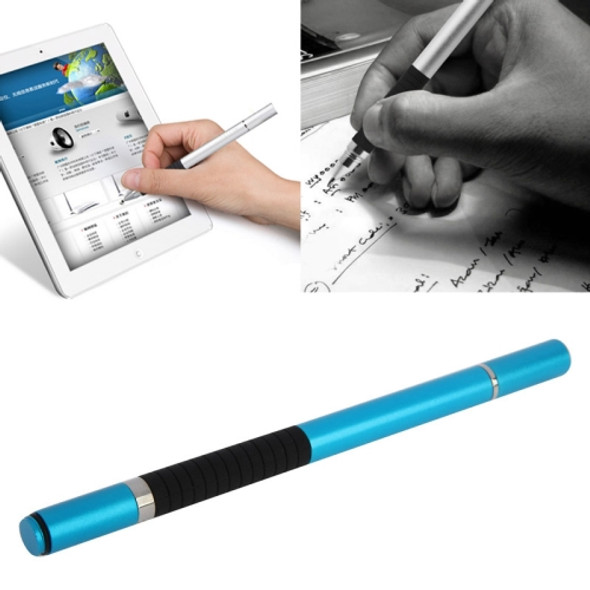 2 in 1 Stylus Touch Pen + Ball Pen, For iPhone 6 & 6 Plus / 5 & 5S & 5C, iPad Air 2 / iPad mini 1 / 2 / 3 / New iPad (iPad 3) / iPad and All Capacitive Touch Screen(Blue)
