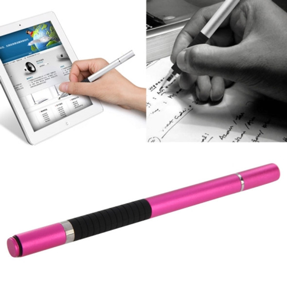 2 in 1 Stylus Touch Pen + Ball Pen, For iPhone 6 & 6 Plus / 5 & 5S & 5C, iPad Air 2 / iPad mini 1 / 2 / 3 / New iPad (iPad 3) / iPad and All Capacitive Touch Screen(Magenta)