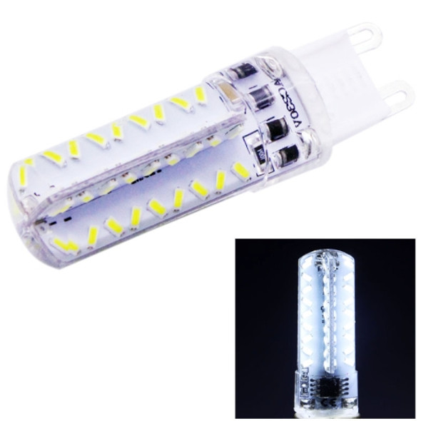 G9 3.5W 200-230LM  Corn Light Bulb, 72 LED SMD 3014, White Light, Adjustable Brightness, AC 220V