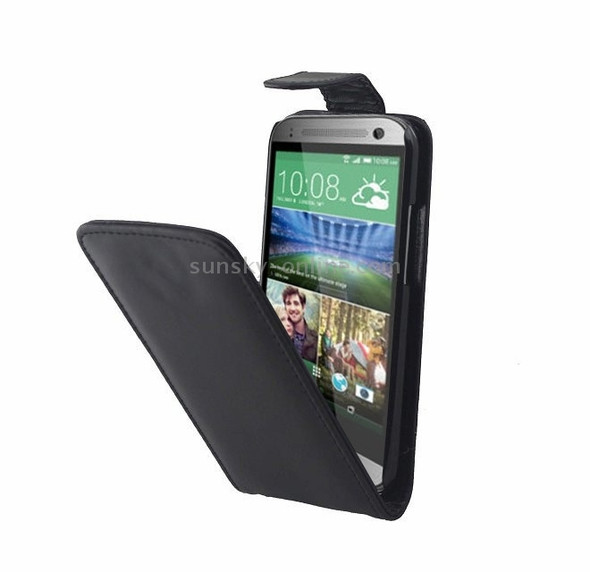 Vertical Flip Leather Case for HTC One Mini 2(Black)