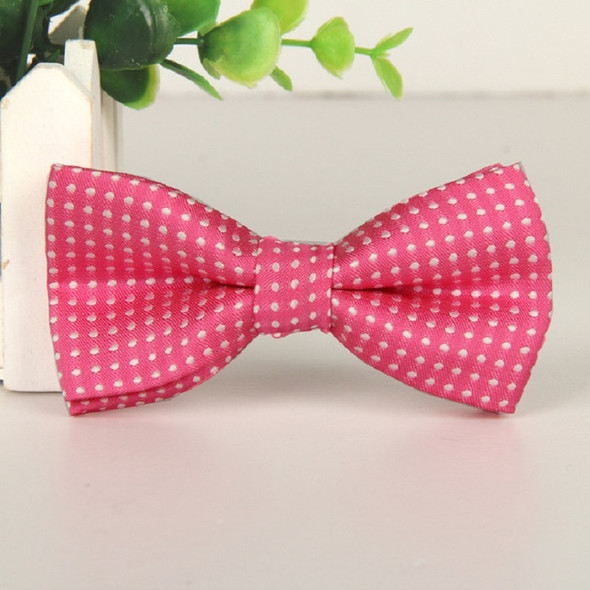 Children Dot Pattern Bow Tie Bow-knot(Pink)