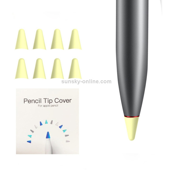 8 PCS Non-slip Mute Wear-resistant Nib Cover for M-pencil Lite (Yellow)