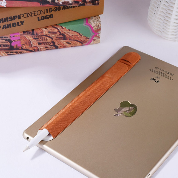 Apple Pencil Flannelette Anti-lost Protective Cover, Size: 22x2.8x0.2cm (Brown)