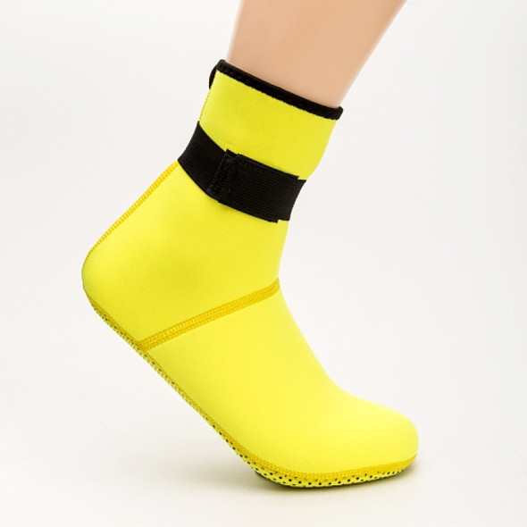 Lengthened Version Non-slip Anti-stab Diving Socks Beach Socks, Size: M（36-37 Yards）(Yellow)
