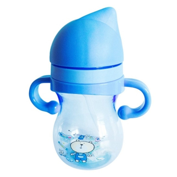 Children Portable Water Cup With Anti-Fall Cup(Blue)