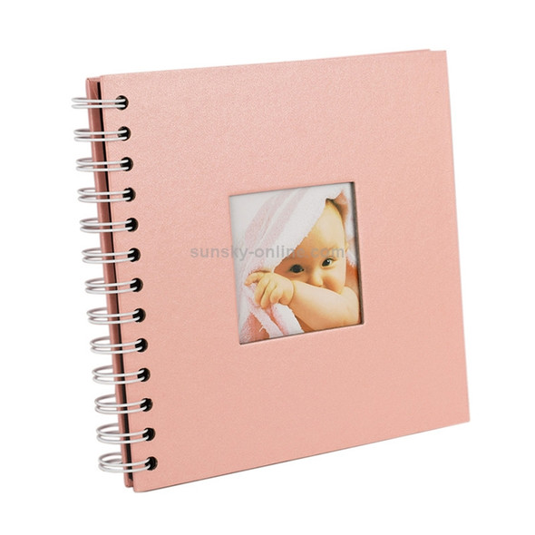 6 inch Baby Growth Album Kindergarten Graduation Album Children Paper Album(Pink)