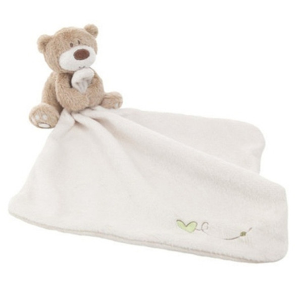 Cartoon Embroidered Bear Baby Care Towel(White)