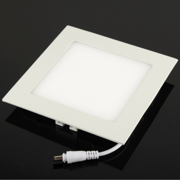 9W 15cm Square Panel Light Lamp with LED Driver, 45 LED SMD 2835, Luminous Flux: 630LM, AC 85-265V, Cutout Size: 13.5cm