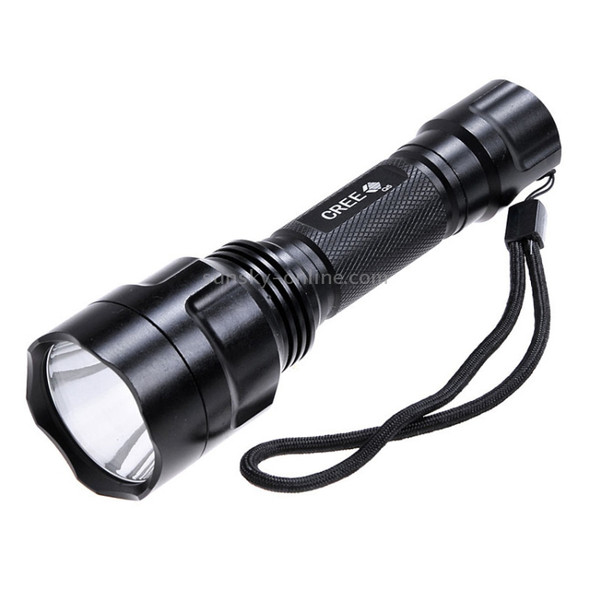 KX-C8 600LM Flashlight, CREE XR-E Q5 LED, 5-Mode, White Light(Black)