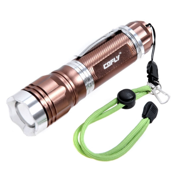 KX--FK1 900LMZooming Flashlight, CREE XM-L T6 LED, 3-Mode, White Light(Brown)