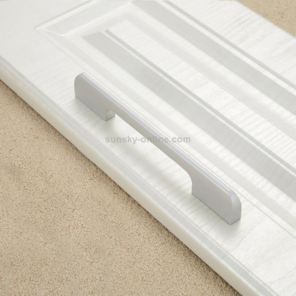 3 PCS 2049-192 Drawer Cabinet Door Aluminum Alloy Handle Straight Door Handle (White)