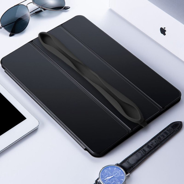 Capacitive Pen Silicone Portable Case Apple ipad Stylus Drop for Applepencil 1 Generation /2 Generation (Black)