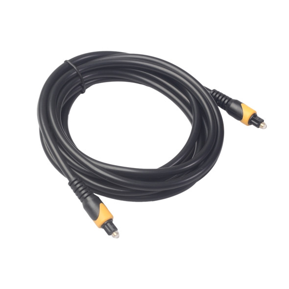 QHG01 SPDIF Toslink PVC Double Color Optic Audio Cable, Length: 3m