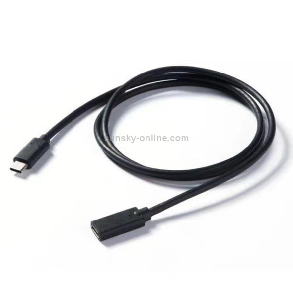 100W 20V 5A USB-C / Type-C Female to USB-C / Type-C Male 4K Ultra-HD Audio and Video Synchronization Data Cable Extension Cable, Cable Length: 30cm (Black)