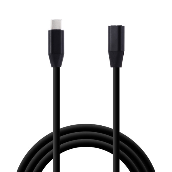 USB-C / Type-C Male to USB-C Female Aluminum Alloy Extender Extension Cable, Length: 1m(Black)