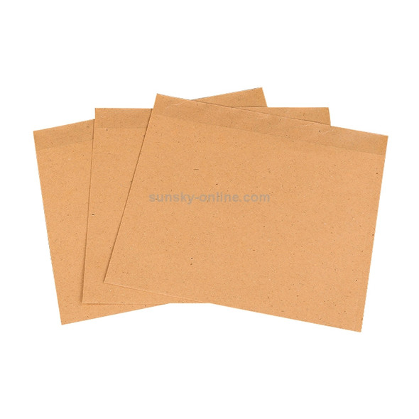 100 PCS Disposable Oil-proof Kraft Paper Bag Food Grade Oil-proof Moisture-proof Bag, Size: 25x28cm