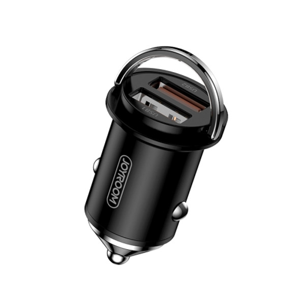 JOYROOM JR-C10 PPS Series 45W Daul USB Port Smart Car Charger (Black)