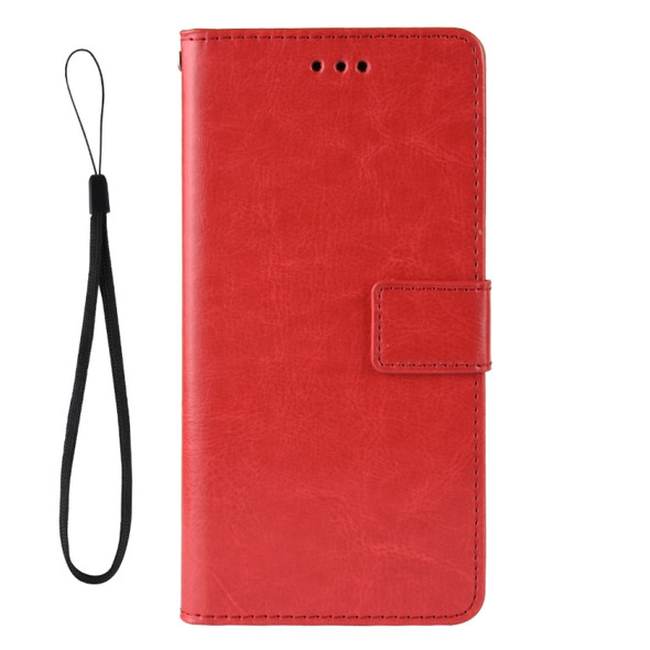 For HTC Desire 20 Pro Retro Crazy Horse Texture Horizontal Flip Leather Case , with Holder & Card Slots & Photo Frame(Red)