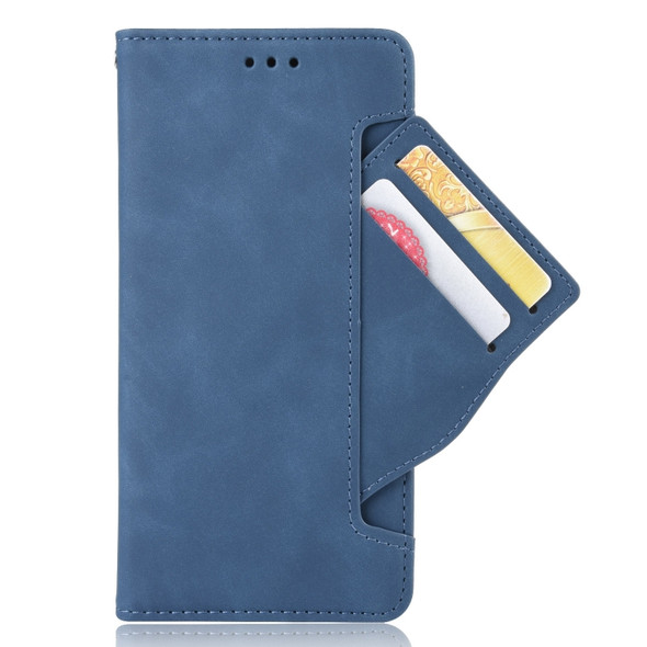 For HTC Desire 20 Pro Wallet Style Skin Feel Calf Pattern Leather Case ，with Separate Card Slot(Blue)