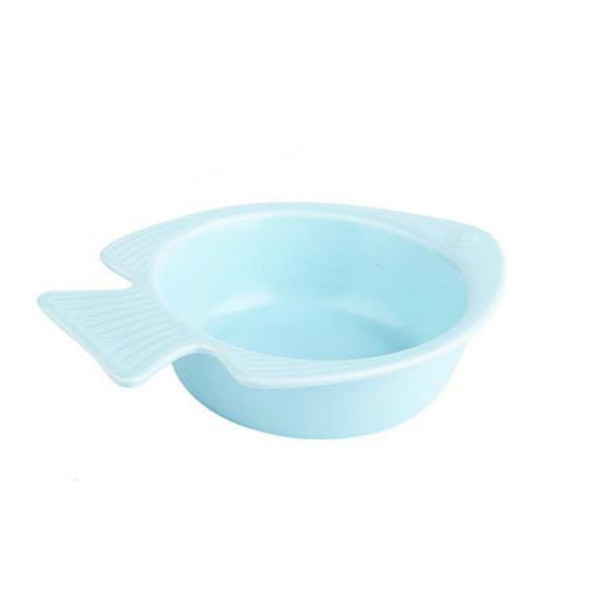 Cat Bowl Dog Pot Pet Ceramic Bowl, Style:Bowl(Blue)