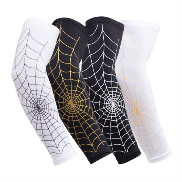 Professional Basketball Sports Spider Web Arm Guards Anti-skid Lengthened Elbow Guards, Size:XL(Random Color Delivery)