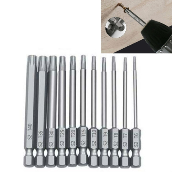 11 PCS 75mm Plum Blossom Hollow Bit Multifunctional Peeling Bit Set