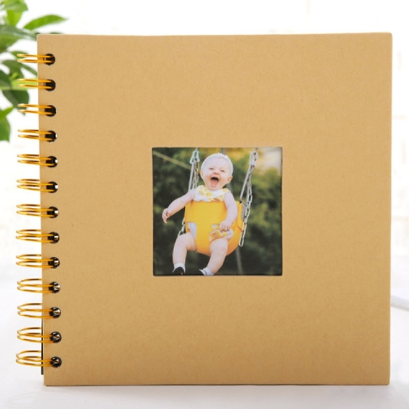 6 inch Baby Growth Album Kindergarten Graduation Album Children Paper Album(Yellow)