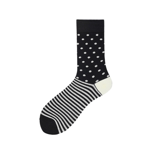 3 Pairs Colorful Geometric Men Tube Socks, Type:1957-11(EUR 39-46)