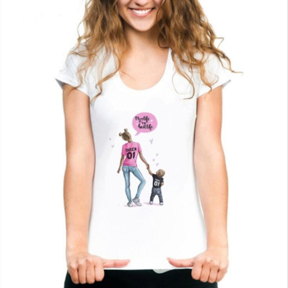 2 PCS Fashion Printing Casual Soft Short Sleeve T-shirt, Size:S(TK00A-24)