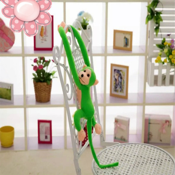 Kawaii Long Arm Tail Monkey Stuffed Doll Plush Toys Curtains Baby Sleeping Appease Animal Doll Birthday Gifts, Height:70cm(Green)