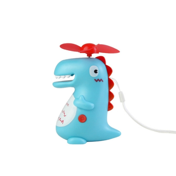 Cute Girl Heart Creative Dinosaur Children Student Portable Handheld Mini USB Small Fan(Blue)