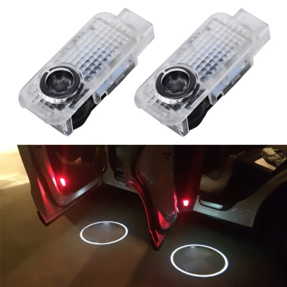 2 PCS LED Car Door Welcome Logo Car Brand Shadow Lights for Porsche Cayenne Old Version