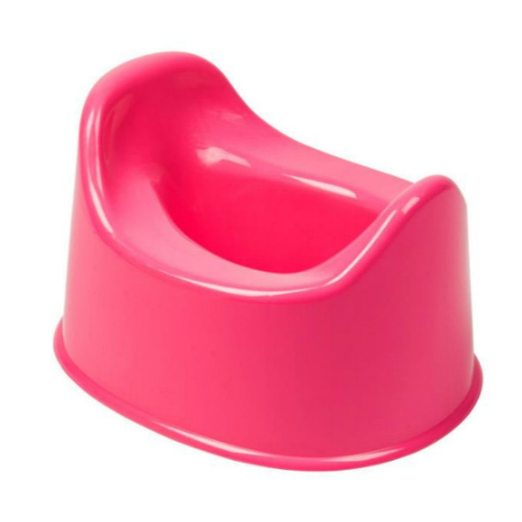 Plastic Small Toilet Simple Portable Infant Baby Poop Urinal(Red)