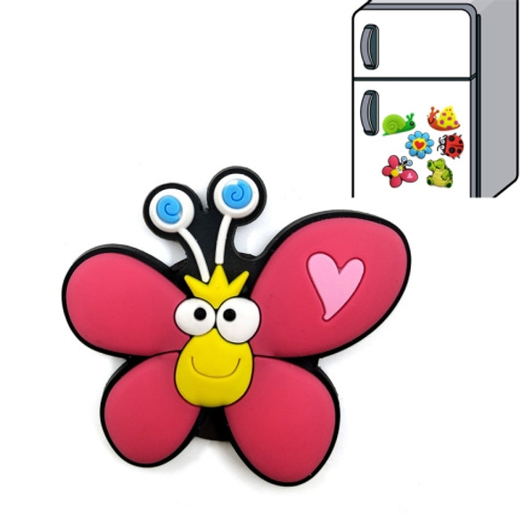 10 PCS Cute Cartoon Insect Soft Silicone Refrigerator Stickers Blackboard Magnet Stickers(Butterfly)