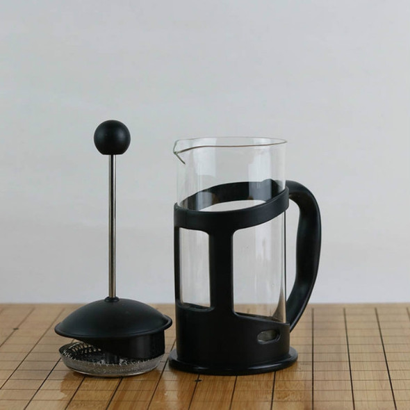 High Borosilicate Coffee Filter Pot Brewing Teapot Hand Punch Coffee Pot Milk Frother, Specification:600ml