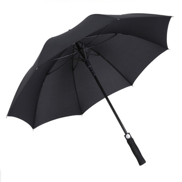 Impact-proof Rainproof Oversized Golf Umbrella Business Straight Pole Umbrella, Color:Black(75cm)