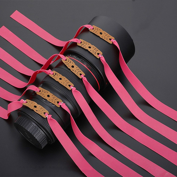 10 PCS Long Pull Model Prey Flat Rubber Band Special Saspi Slingshot Accessories, Color:Thickness 0.7mm Red